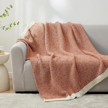 Snuggle Sac Ultra Soft Throw Blanket in Rust - 50 x 60 inch