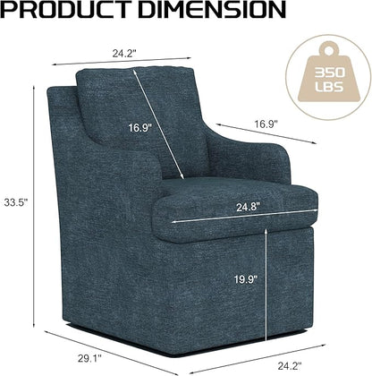 Navy Upholstered Dining Chairs - Set of 4
