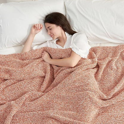 Snuggle Sac Ultra Soft Throw Blanket in Rust - 50 x 60 inch