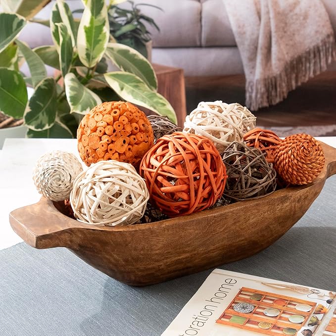 Large Decorative Vase Filler/Orbs - Burnt Orange