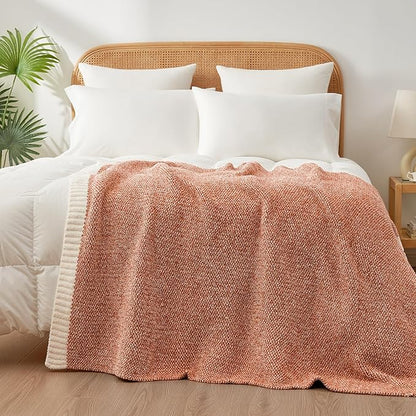 Snuggle Sac Ultra Soft Throw Blanket in Rust - 50 x 60 inch
