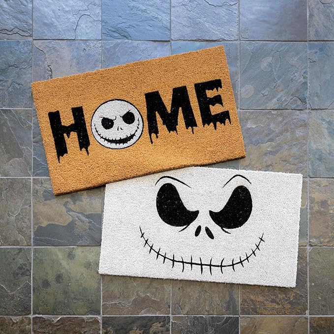 2-pc Nightmare Before Christmas Doormats - Home/Jack Skellington