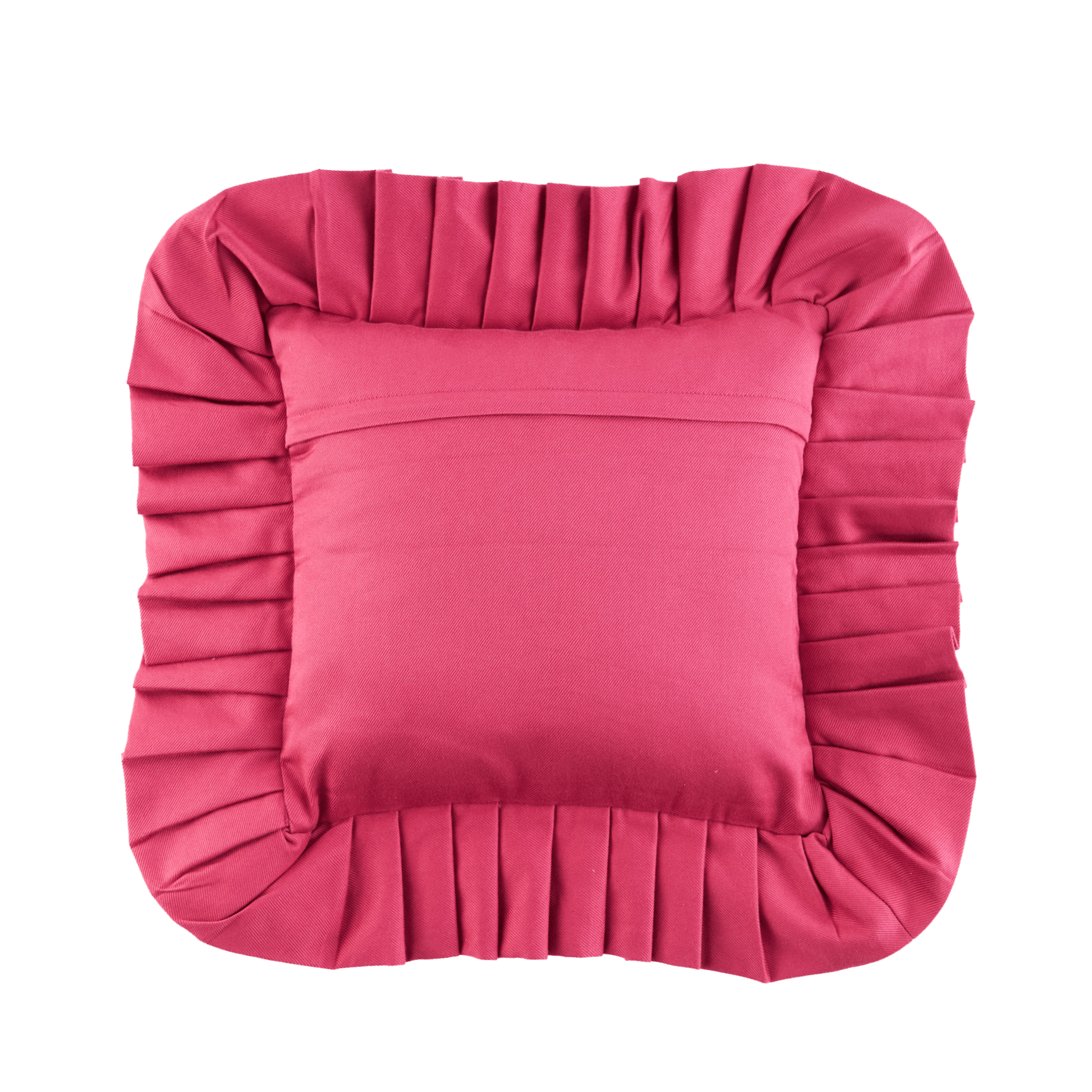 Ruffled Pillow Cover Blumen Orange