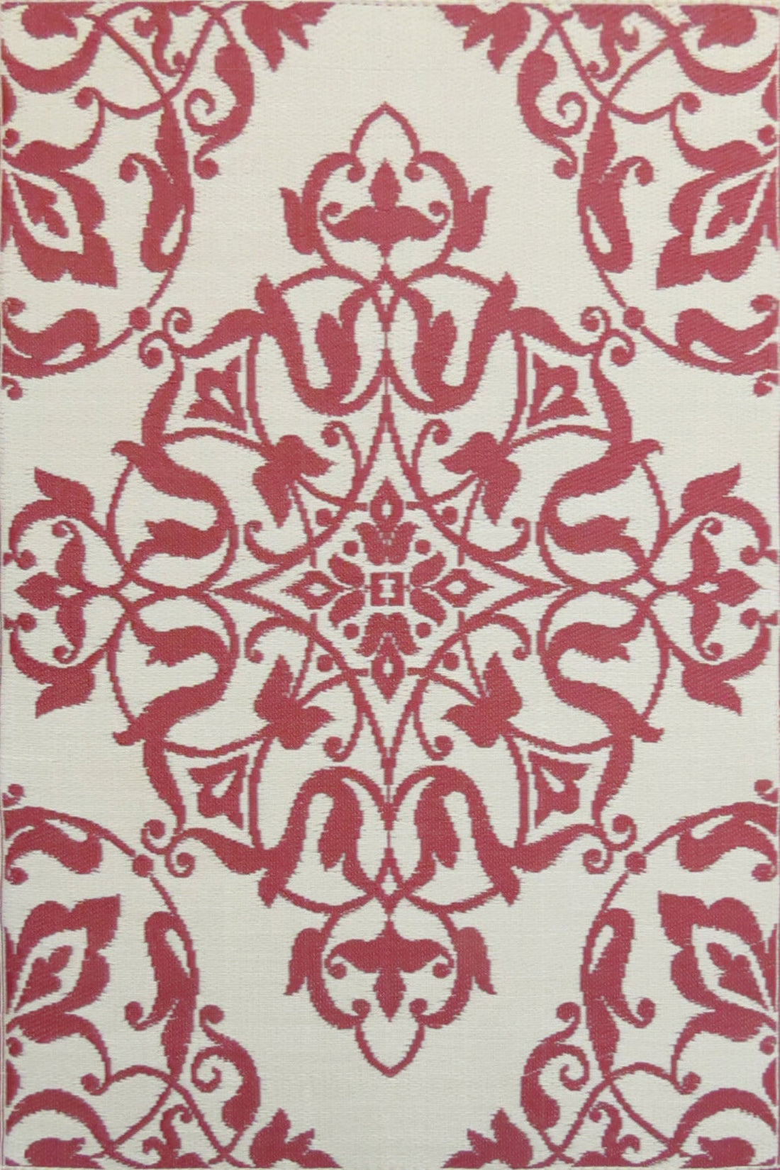 New Wrought Iron Deep Red Outdoor Mat