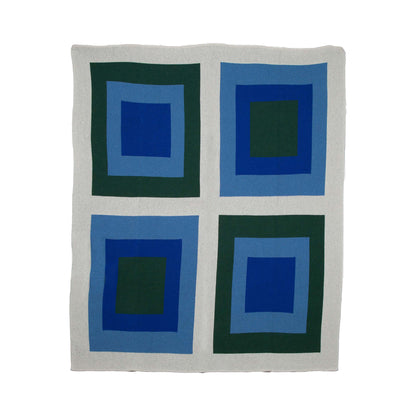 Bauhaus - Cotton Sustainable Knit Geometric Throw Blanket