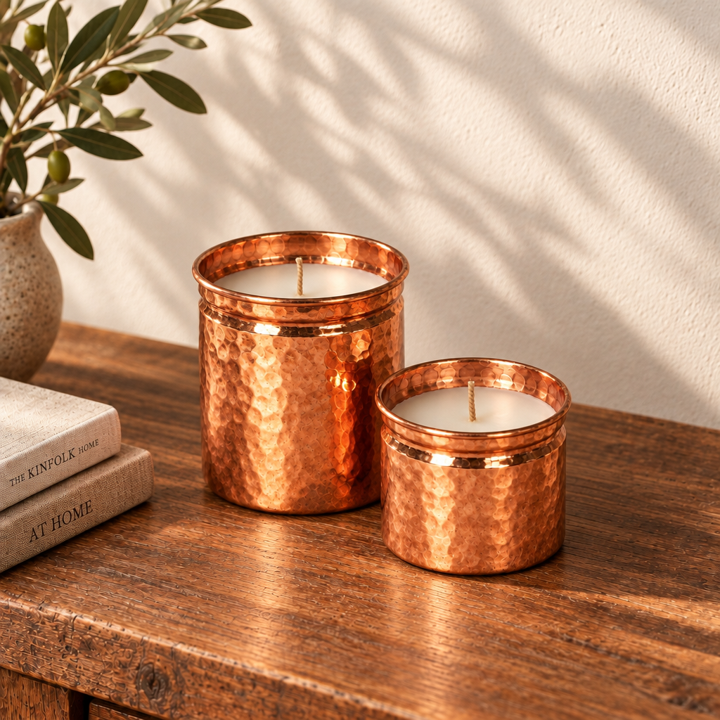 Copper Artisan Hand-Poured Candle