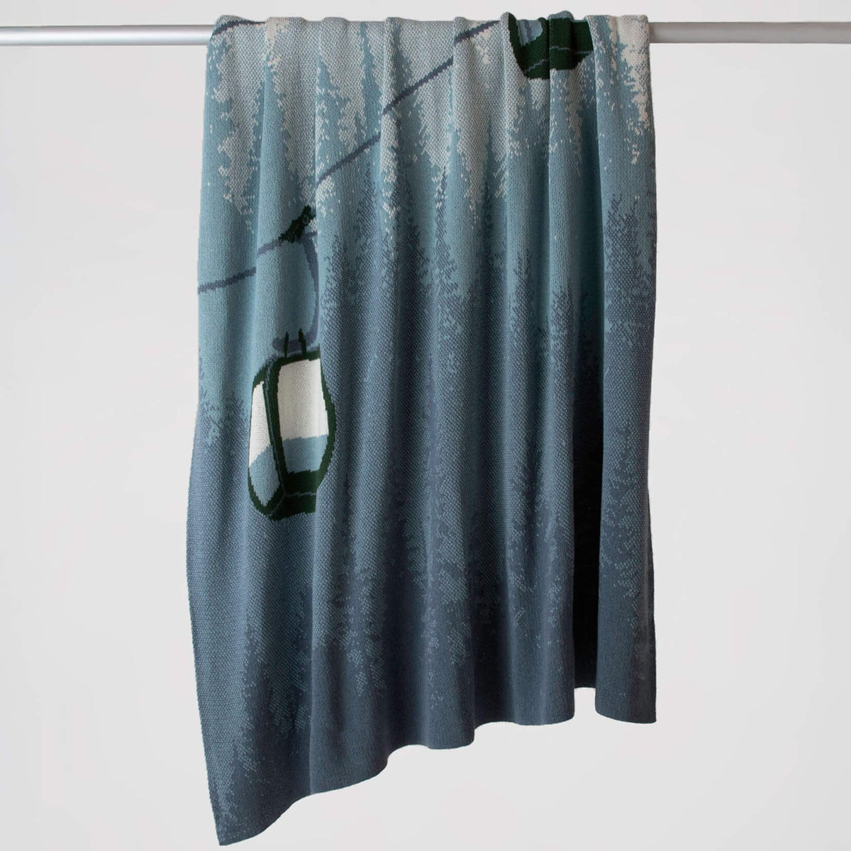 Alpine Lift - Cotton Sustainable Knit Throw Blanket