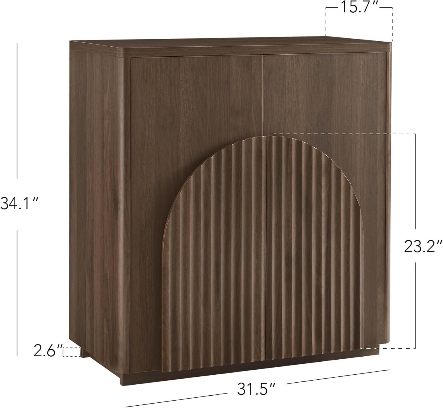 Walnut Sideboard Buffet Cabinet