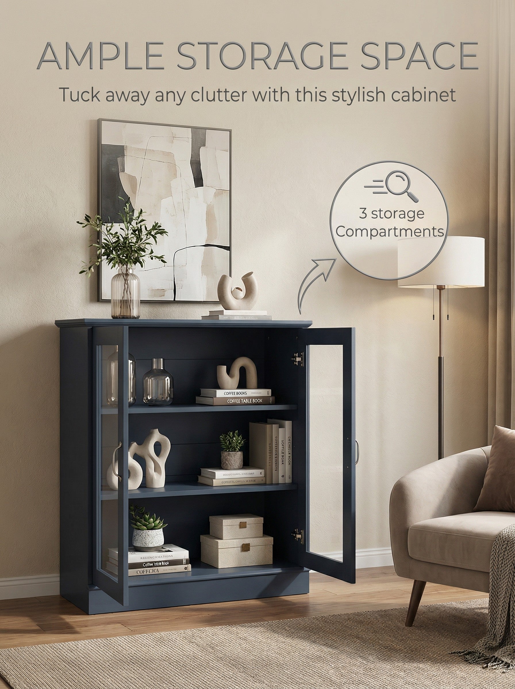 Compact Storage Cabinet – 6 Styles