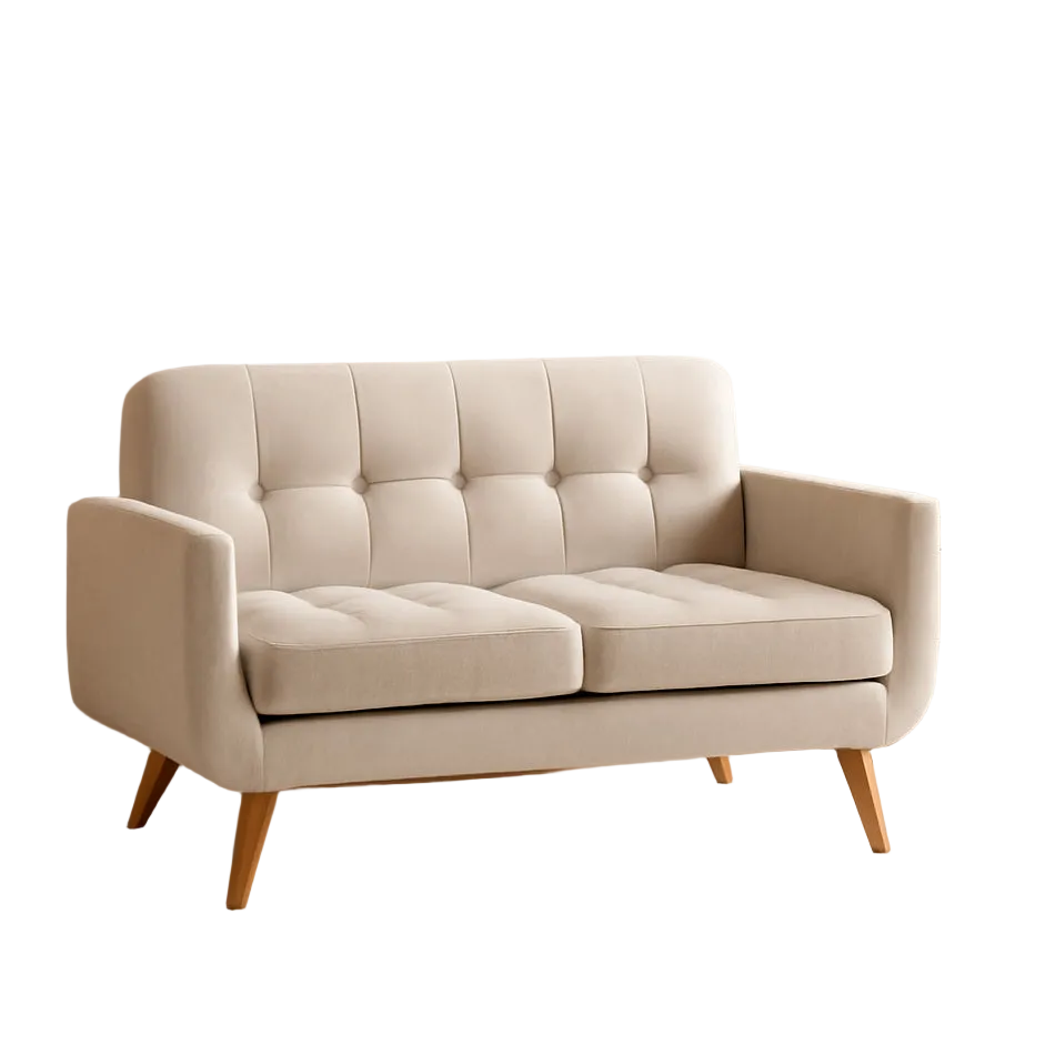 Beige Accent Armchair For Living Room Modern Design