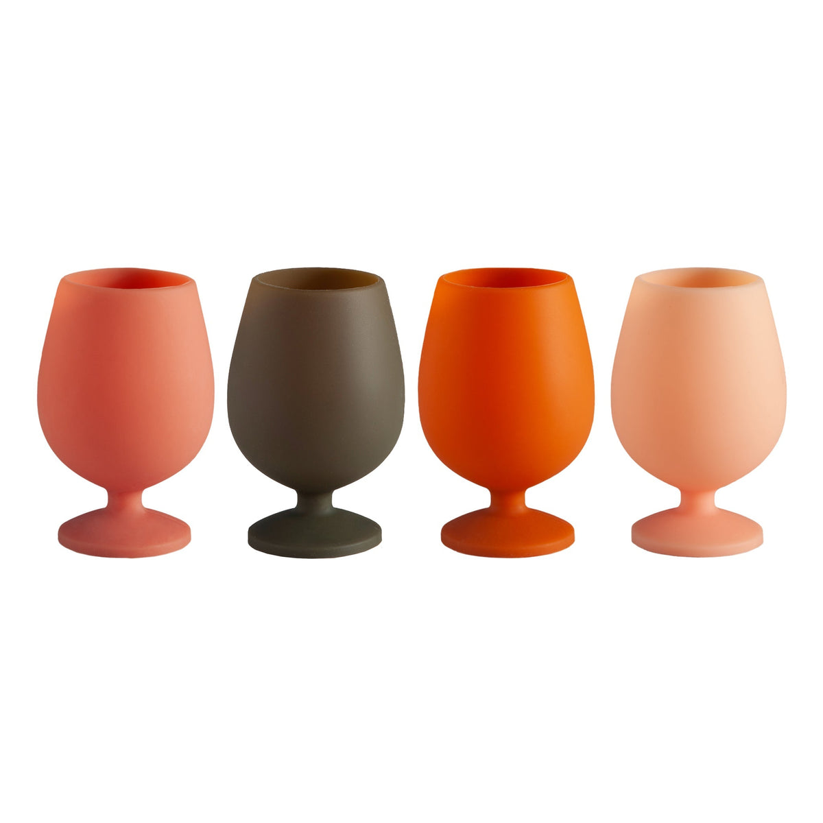 Fall | Stemmed | Silicone Unbreakable Wine Glasses - Set of 4