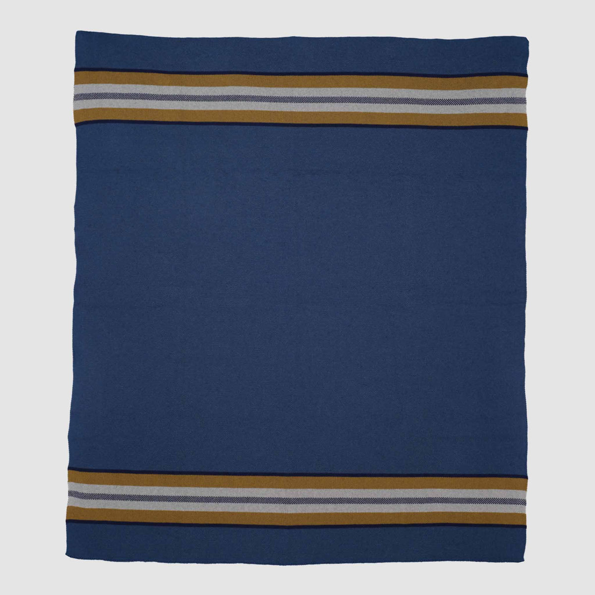Camp Stripe - Cotton Sustainable Knit Throw Blanket Fall Rustic Gift