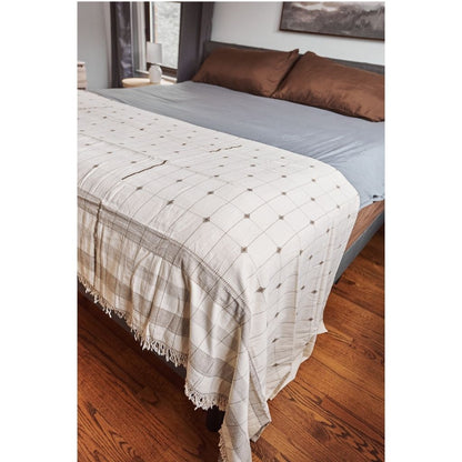 Handwoven Organic Cotton Bedspread - King Size