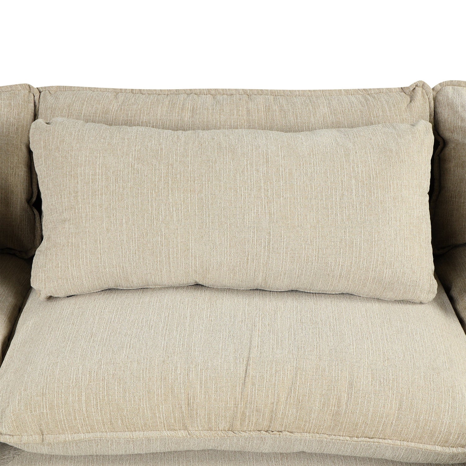 Chenille Upholstered Cloud Sofa Modular Sectional - Beige