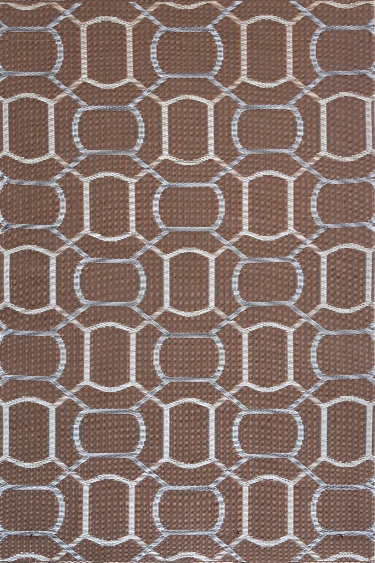 Oblong Brick Light Sienna Reversible Outdoor Mat