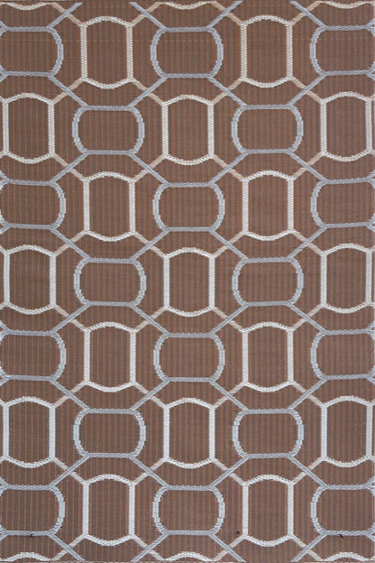 Oblong Brick Light Sienna Reversible Outdoor Mat