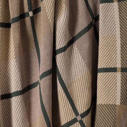 Equestrian Barn Plaid - Cotton Sustainable Knit Stripe Throw Blanket