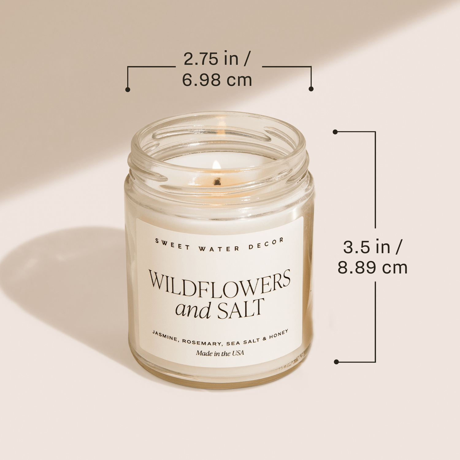 Sugar Cookies Soy Candle - 9 oz Patterned Clear Jar