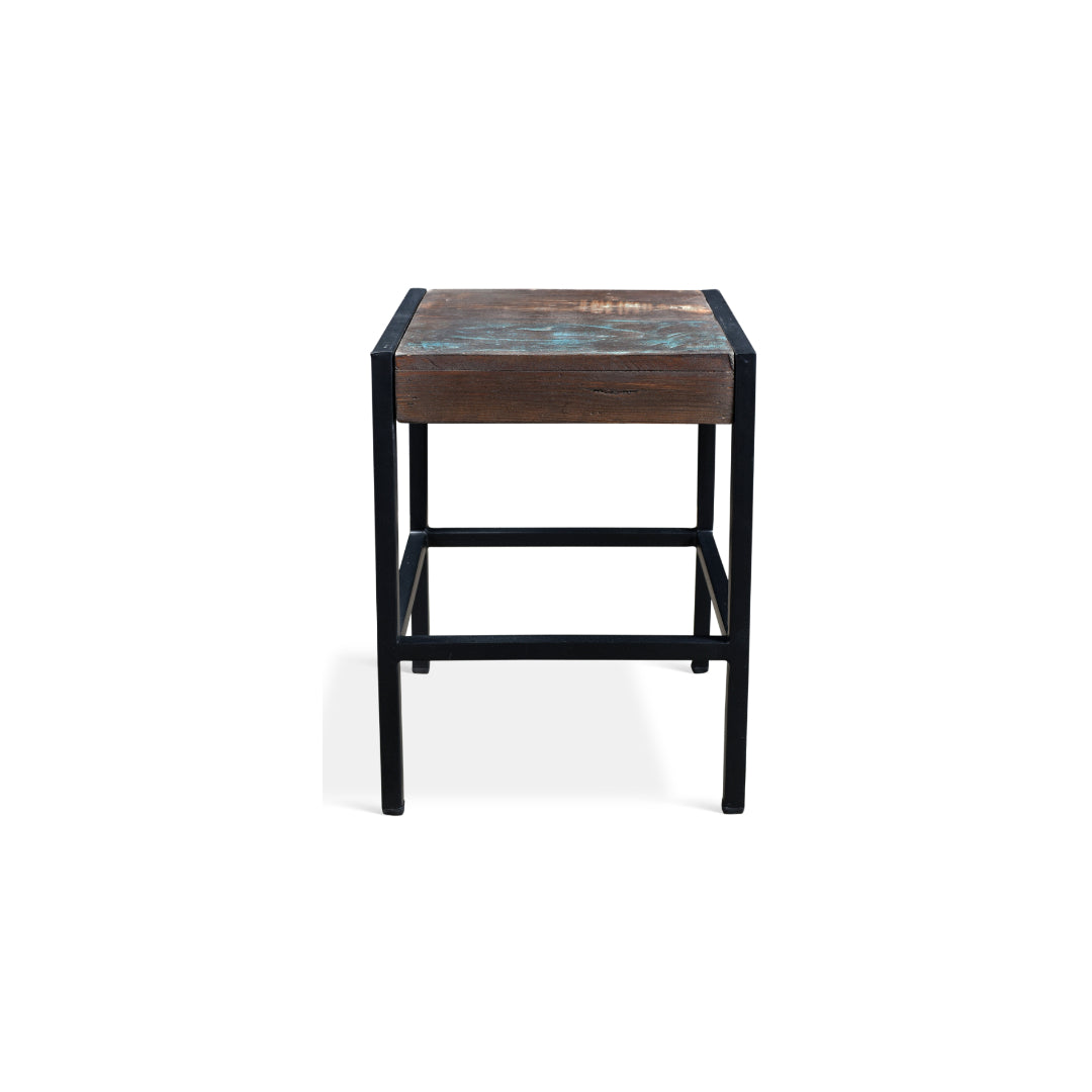 Quebec Reclaimed Wood Stool