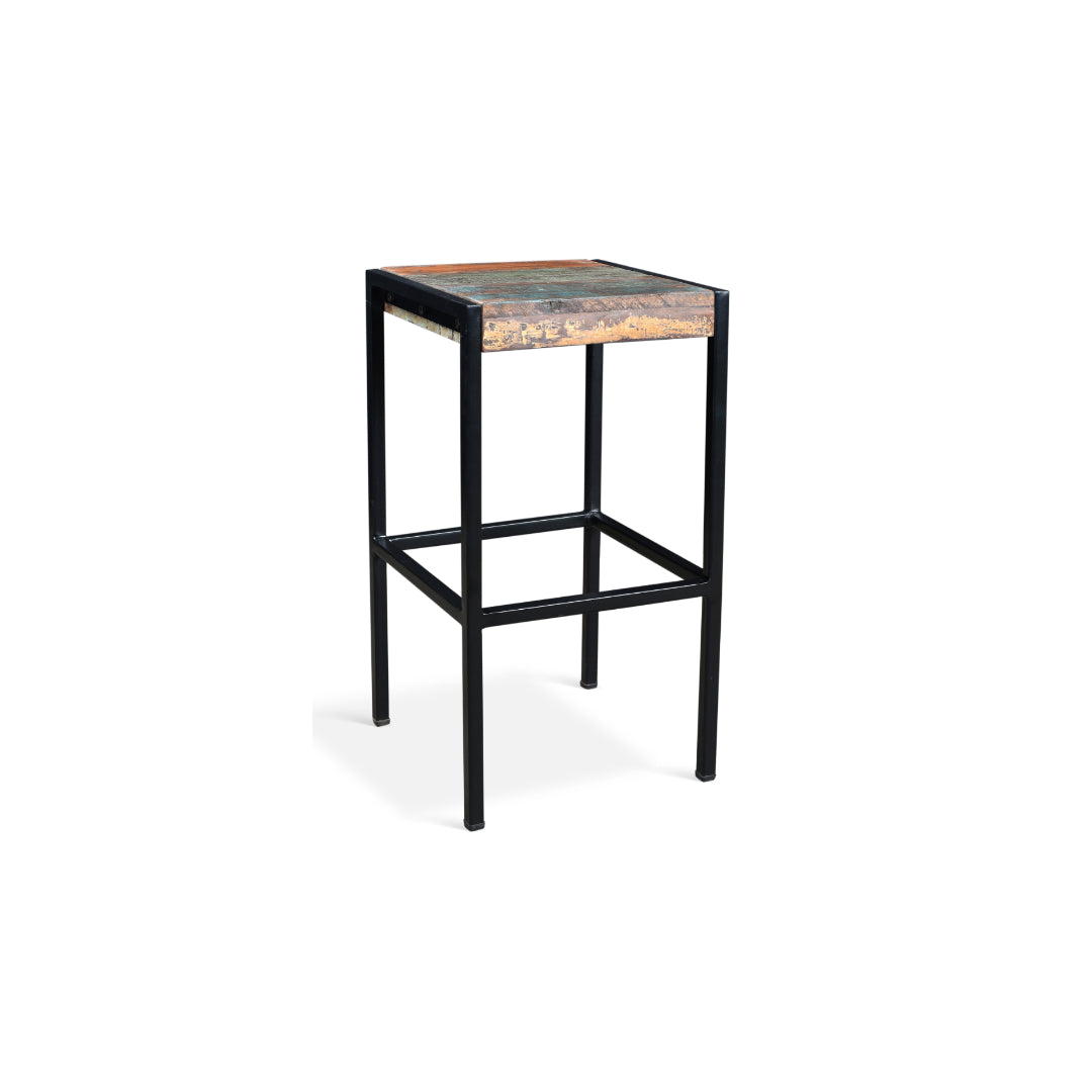 Quebec Reclaimed Wood Stool