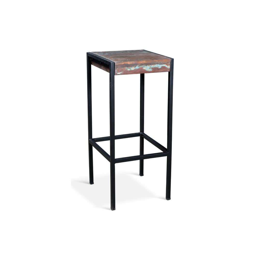 Quebec Reclaimed Wood Stool