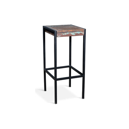 Quebec Reclaimed Wood Stool