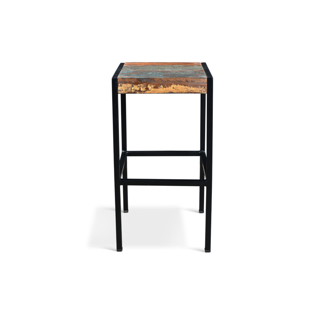 Quebec Reclaimed Wood Stool