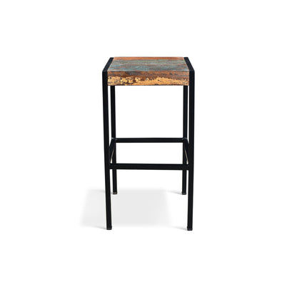Quebec Reclaimed Wood Stool