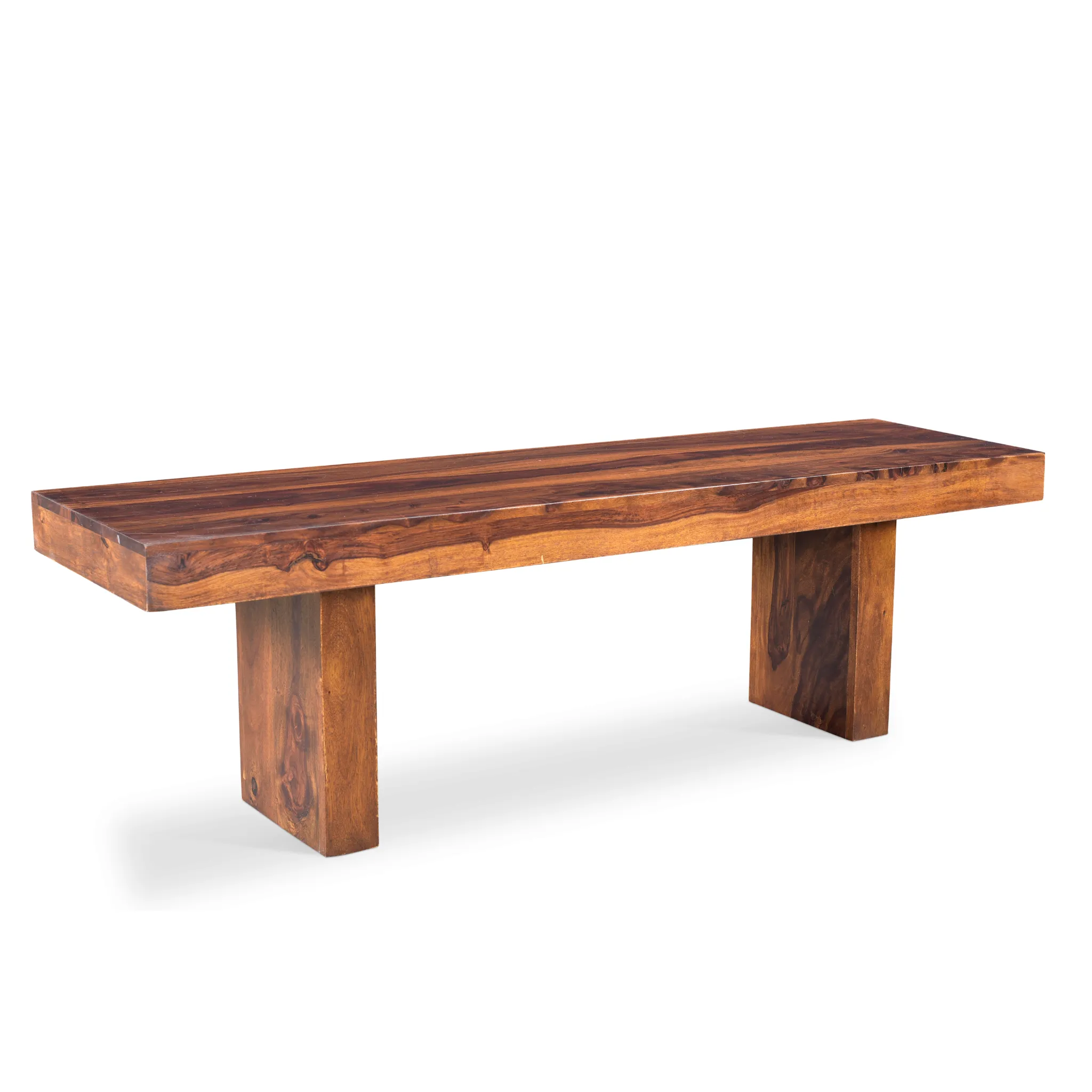 Solid Sheesham Wood Bench