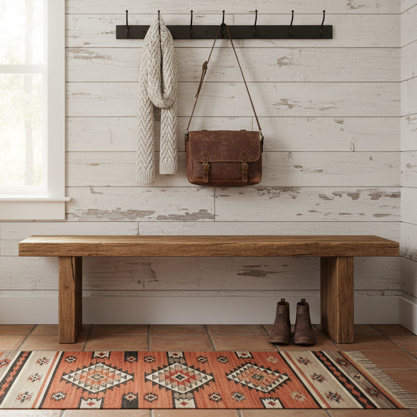 Solid Sheesham Wood Bench