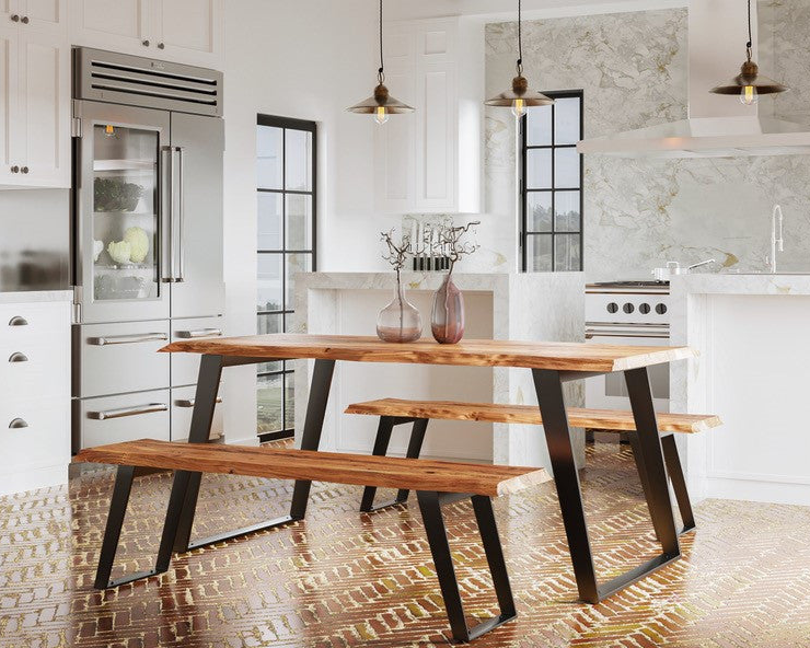 Solid Wood Live Edge Dining Table