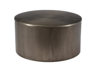 Alevi Silver Iron Drum Coffee Table