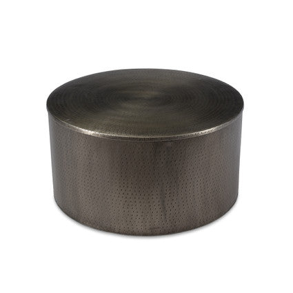 Alevi Silver Iron Drum Coffee Table
