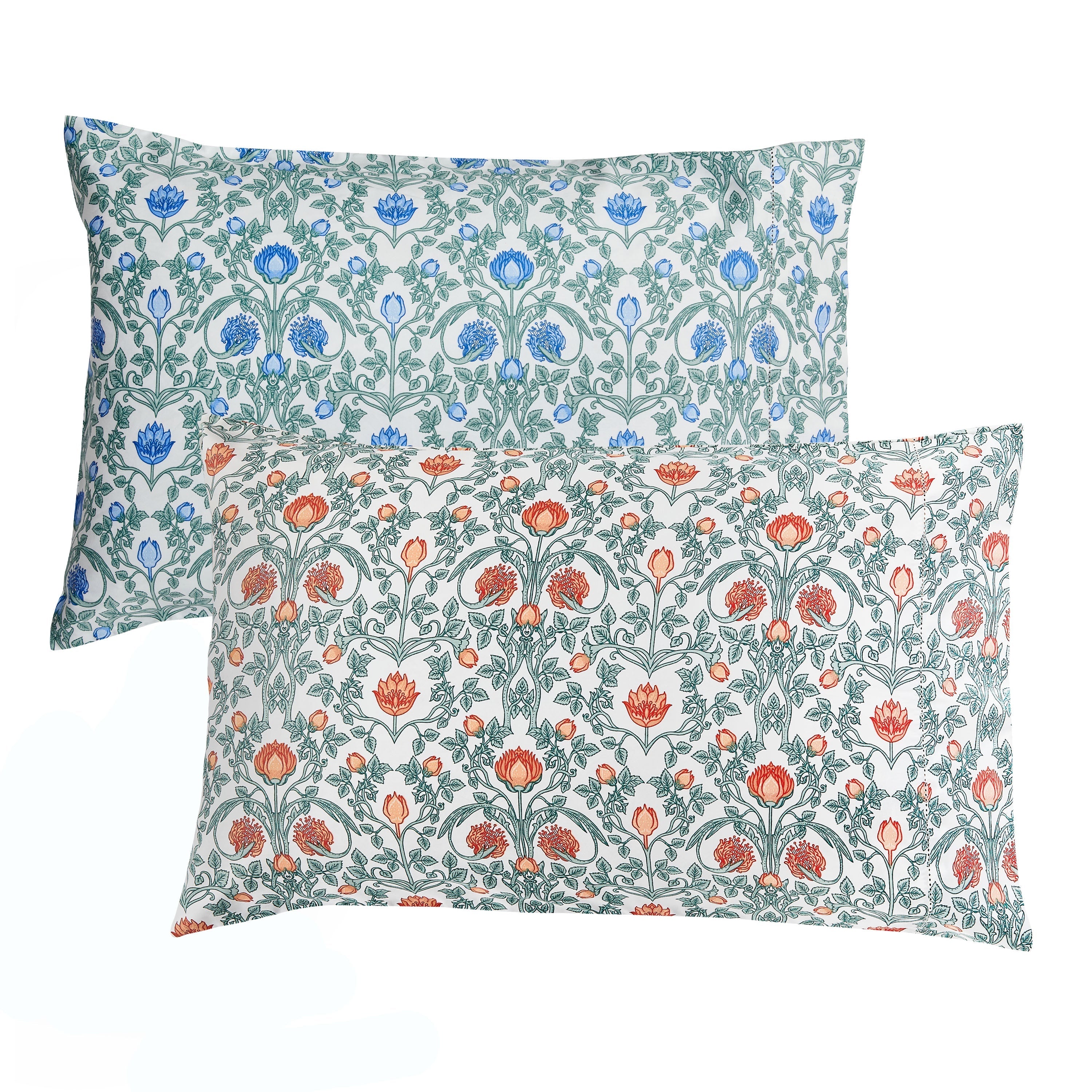 Arts &amp; Crafts Floral Printed Pillowcase Pair