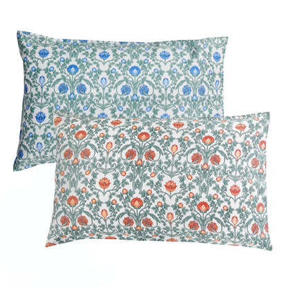 Arts &amp; Crafts Floral Printed Pillowcase Pair
