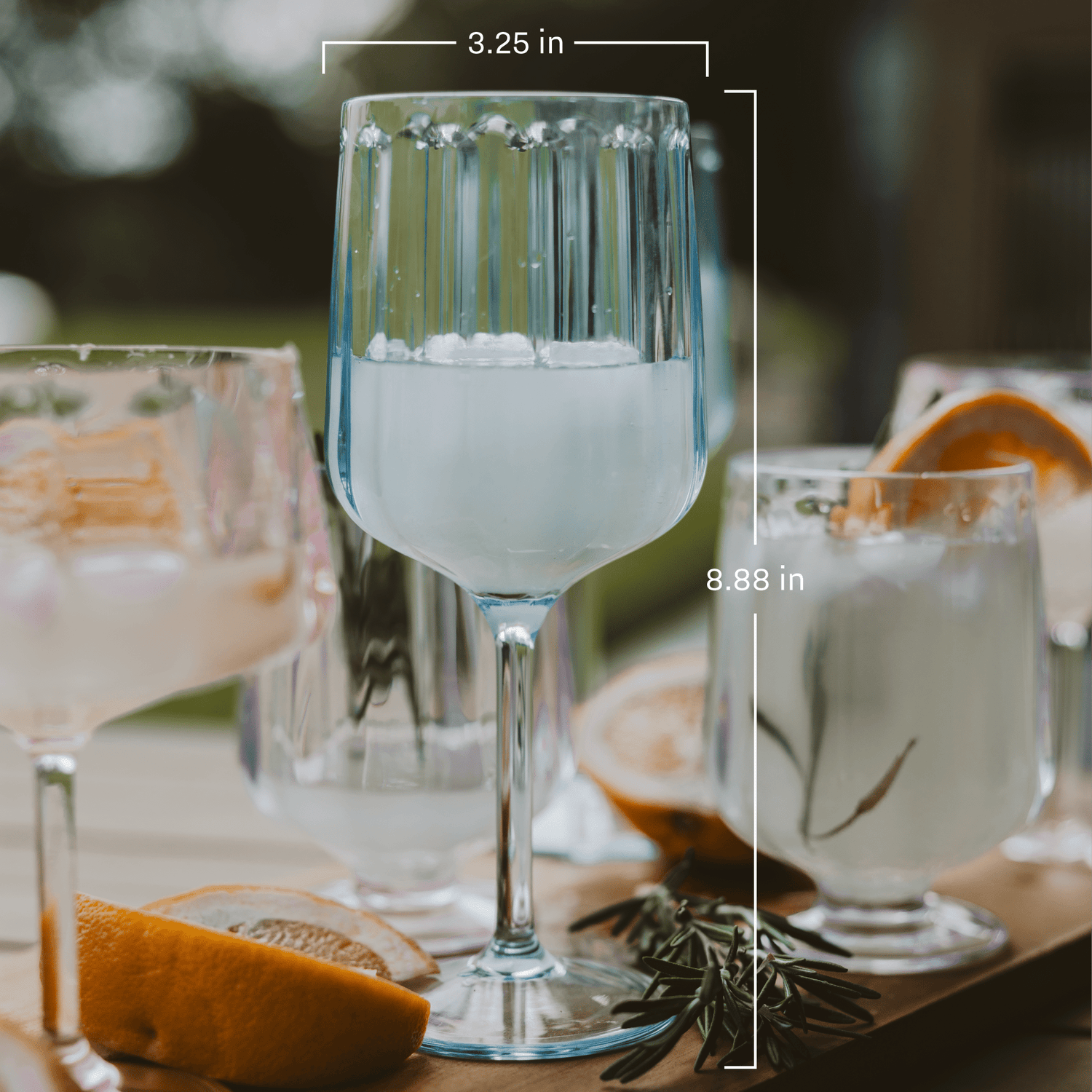 Outdoor Plastic Drinkware - Wine Glass 15 oz