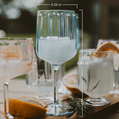 Outdoor Plastic Drinkware - Wine Glass 15 oz
