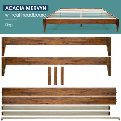 Mervyn Solid Acacia Wood Platform Bed
