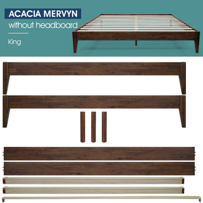 Mervyn Solid Acacia Wood Platform Bed