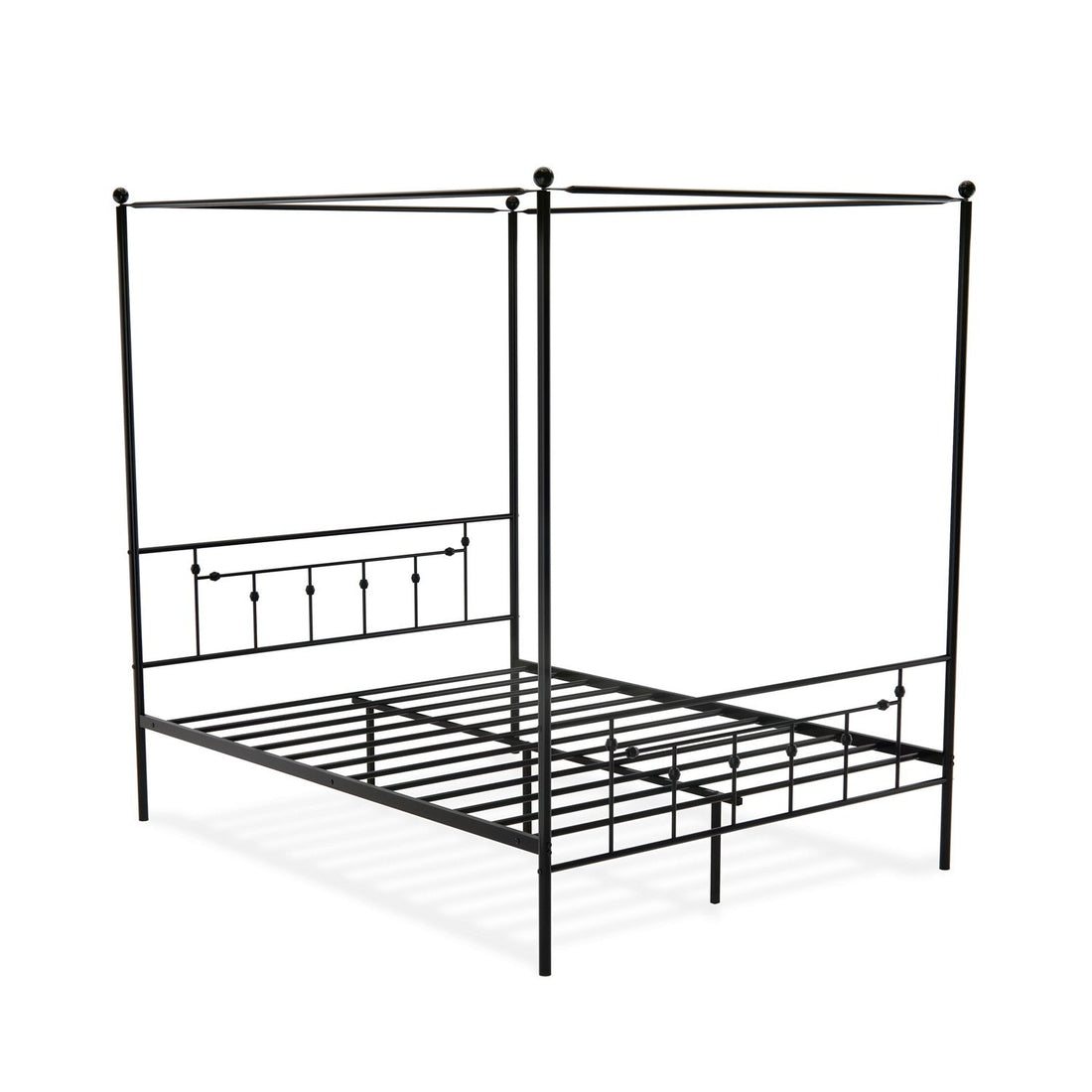 Anniston Queen Canopy Bed Frame - Black