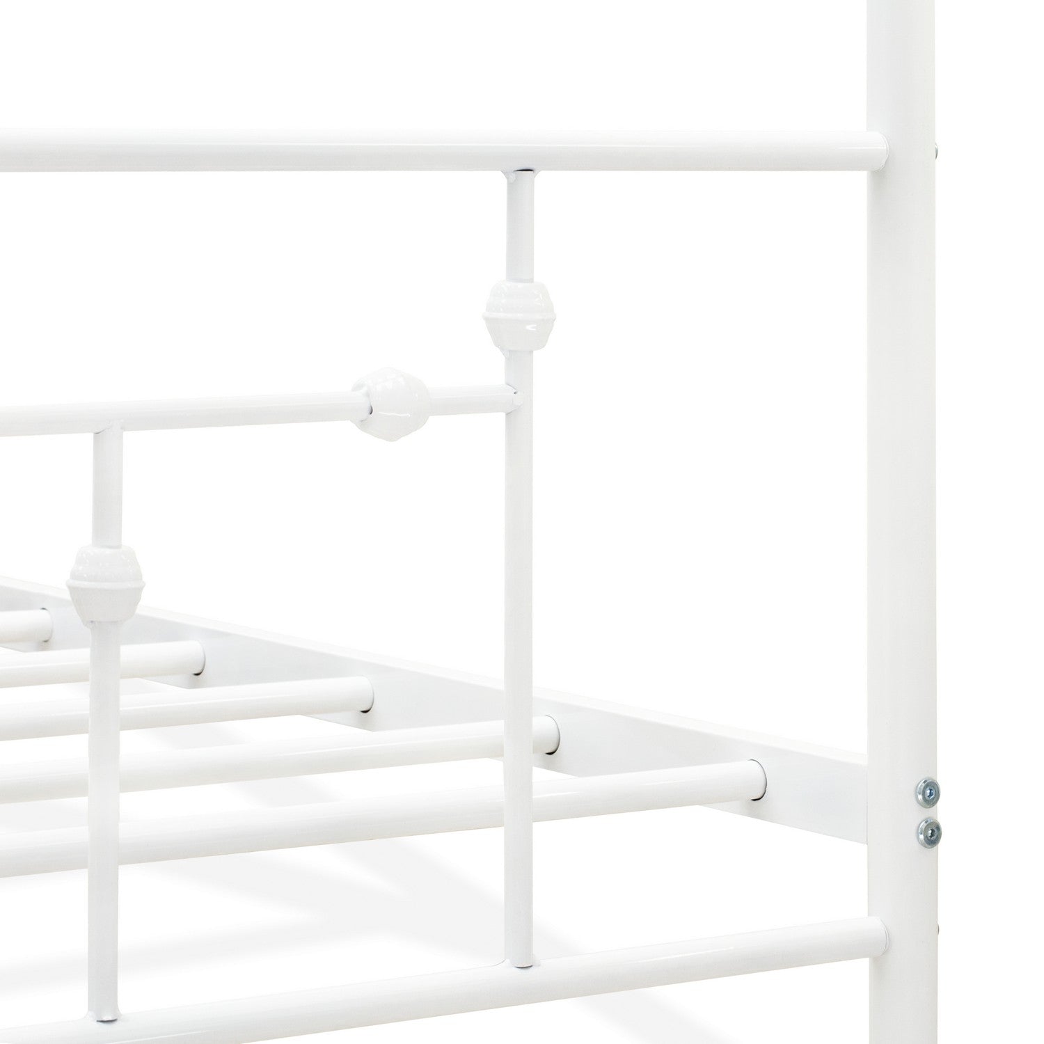 Anniston Queen Size Canopy Bed - White