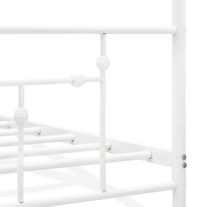 Anniston Queen Size Canopy Bed - White