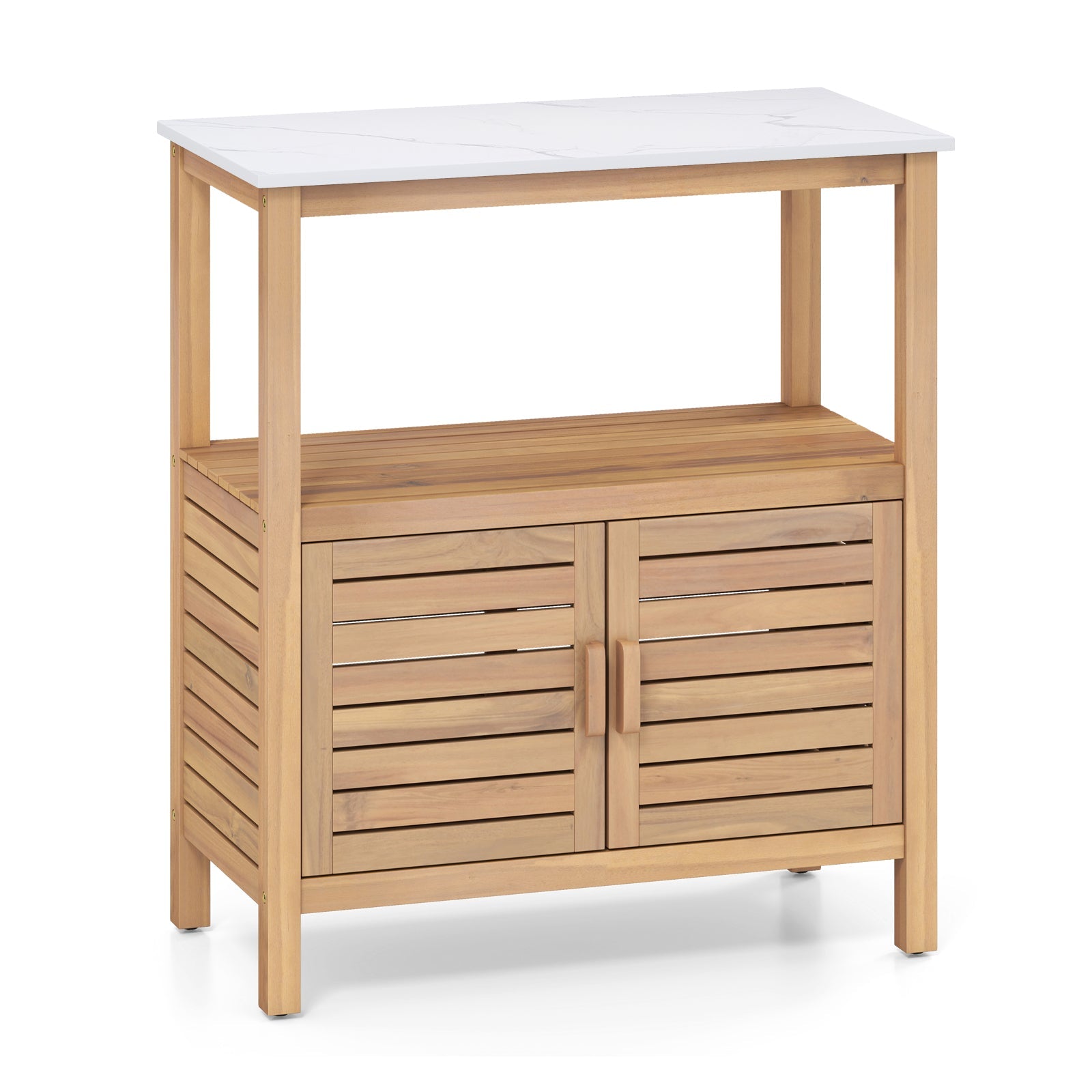 Outdoor Acacia Wood Garden Potting Station