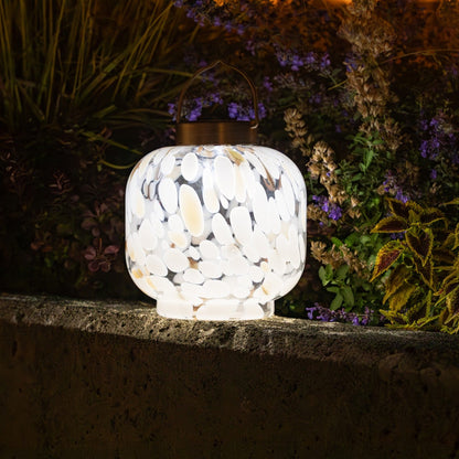 Cabin Solar Lantern 8" Handblown Glass