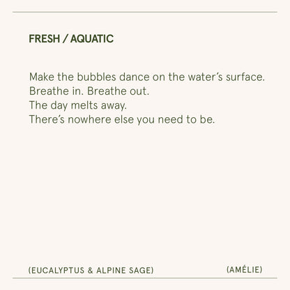 Amélie –  Eucalyptus &amp; Alpine Sage Candle