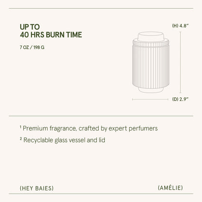 Amélie –  Hey Baies Candle