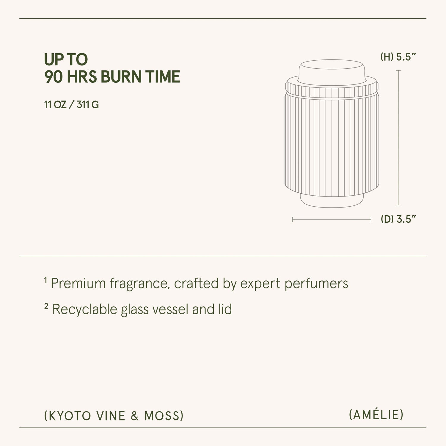 Amélie– Kyoto Vine &amp; Moss Candle