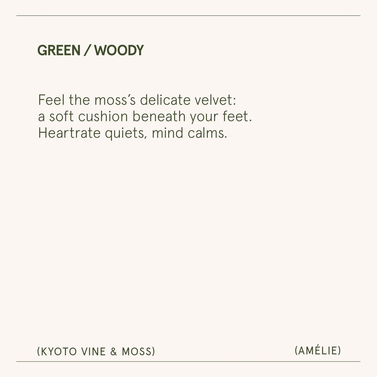 Amélie– Kyoto Vine &amp; Moss Candle