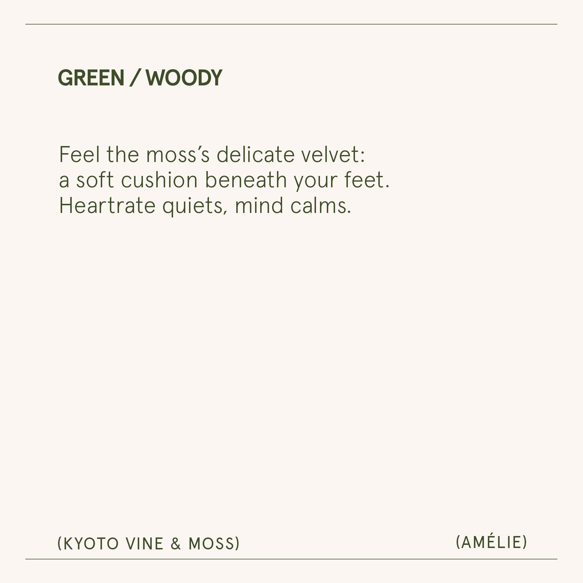 Amélie– Kyoto Vine &amp; Moss Candle