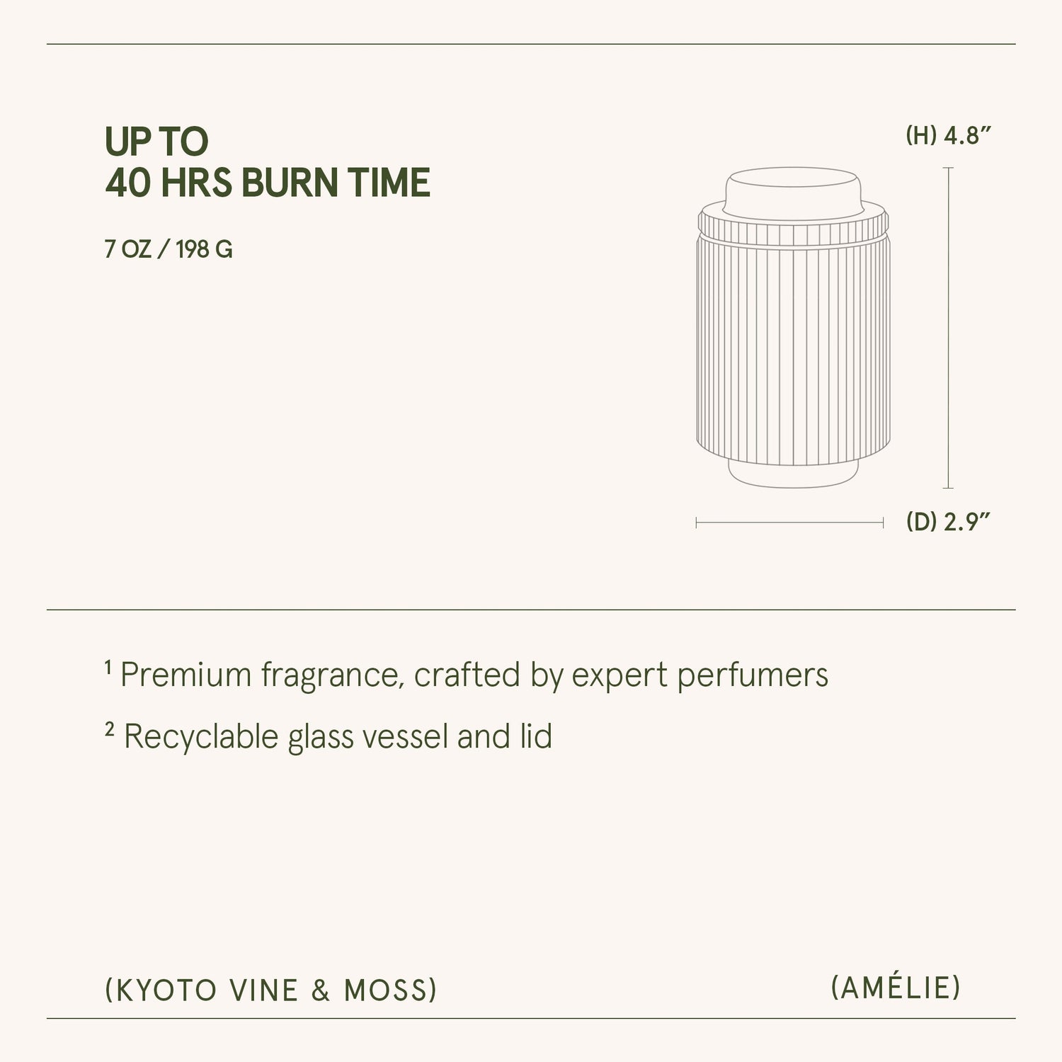 Amélie– Kyoto Vine &amp; Moss Candle
